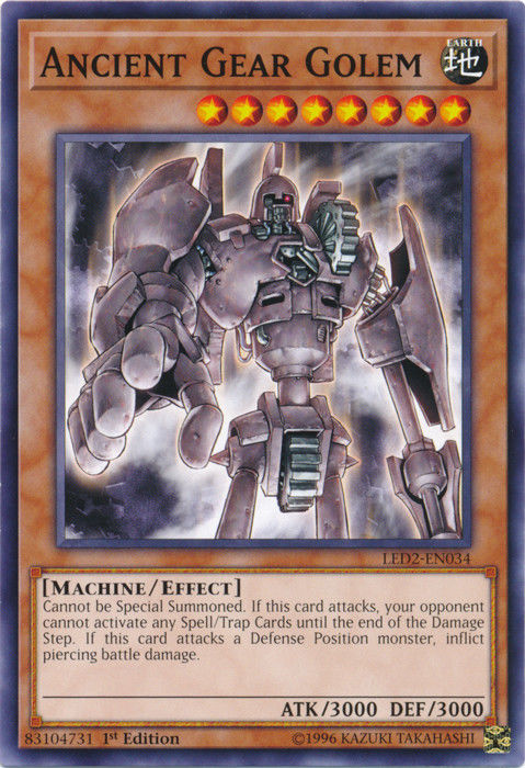 Ancient Gear Golem [LED2-EN034] Common | Odin's Place