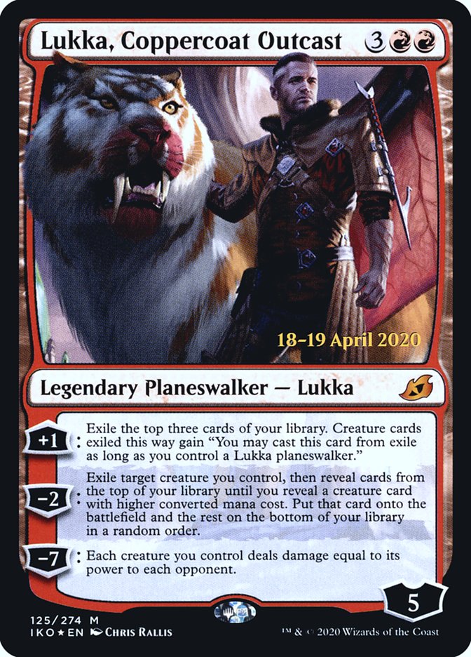 Lukka, Coppercoat Outcast [Ikoria: Lair of Behemoths Prerelease Promos] | Odin's Place