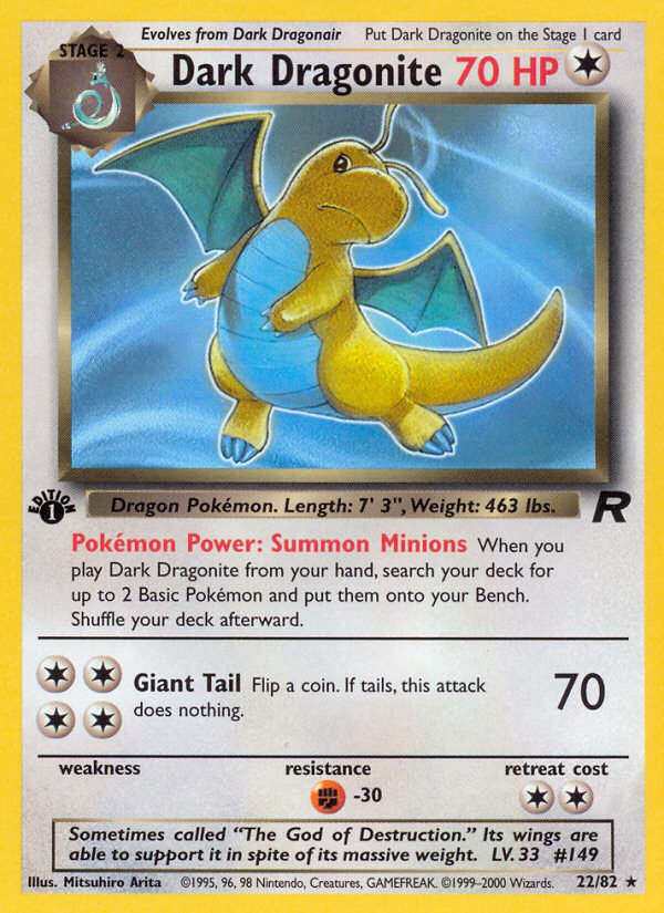 Dark Dragonite (22/82) [Team Rocket 1st Edition] | Odin's Place