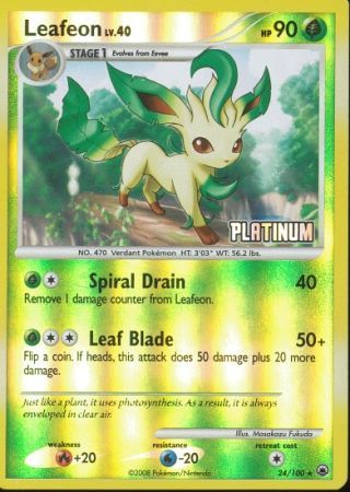 Leafeon (24/100) [Burger King Promos: 2009 Collection] | Odin's Place
