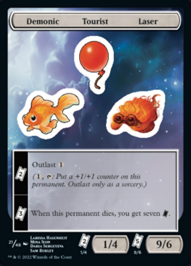 Demonic Tourist Laser [Unfinity Stickers] | Odin's Place