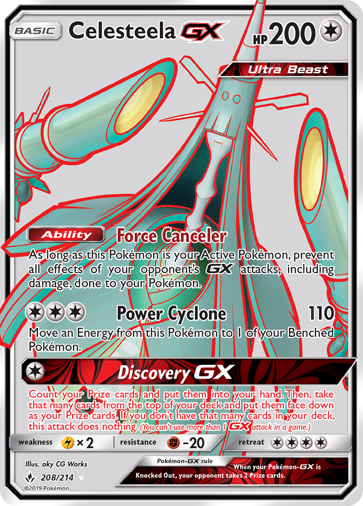 Celesteela GX (208/214) [Sun & Moon: Unbroken Bonds] | Odin's Place