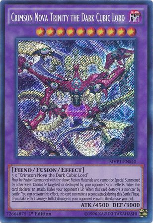 Crimson Nova Trinity the Dark Cubic Lord [MVP1-ENS40] Secret Rare | Odin's Place