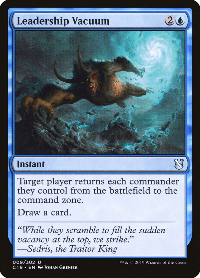 Leadership Vacuum [Commander 2019] | Odin's Place
