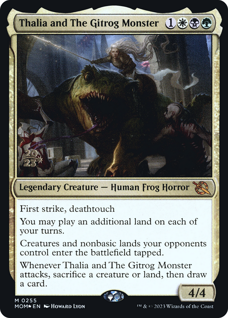 Thalia and The Gitrog Monster [March of the Machine Prerelease Promos] | Odin's Place