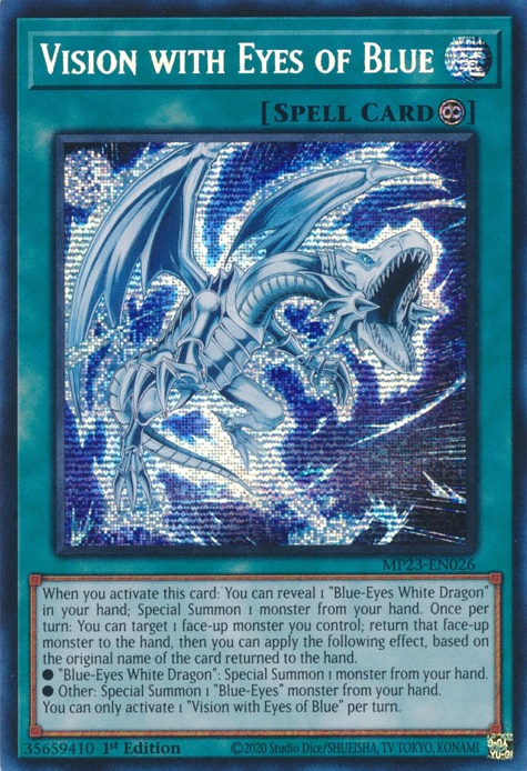 Vision with Eyes of Blue [MP23-EN026] Prismatic Secret Rare | Odin's Place