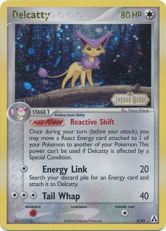 Delcatty (4/92) (Stamped) [EX: Legend Maker] | Odin's Place