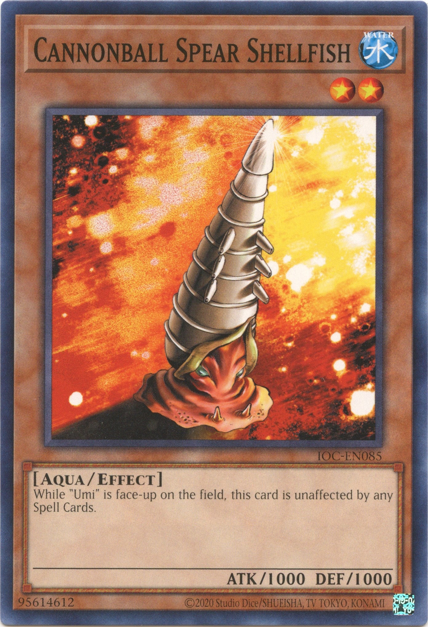 Cannonball Spear Shellfish (25th Anniversary) [IOC-EN085] Common | Odin's Place