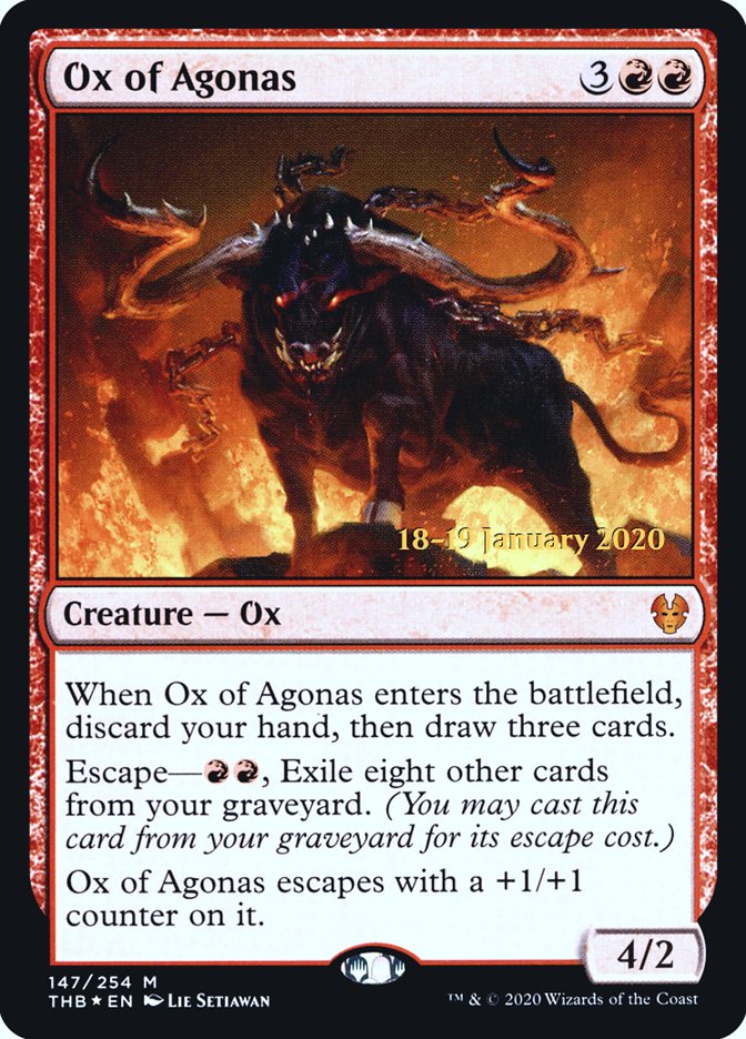 Ox of Agonas [Theros Beyond Death Prerelease Promos] | Odin's Place