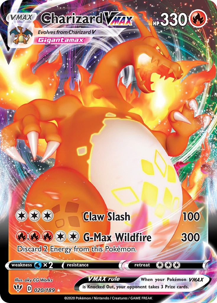 Charizard VMAX (020/189) [Sword & Shield: Darkness Ablaze] | Odin's Place