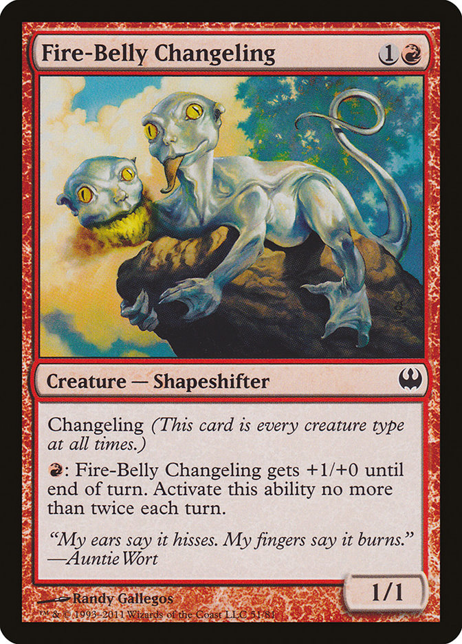 Fire-Belly Changeling (51) [Duel Decks: Knights vs. Dragons] | Odin's Place
