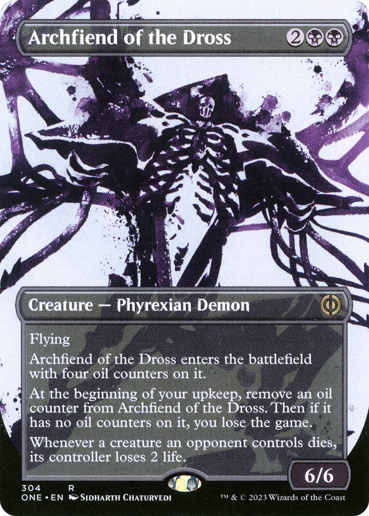 Archfiend of the Dross (Borderless Ichor) [Phyrexia: All Will Be One] | Odin's Place