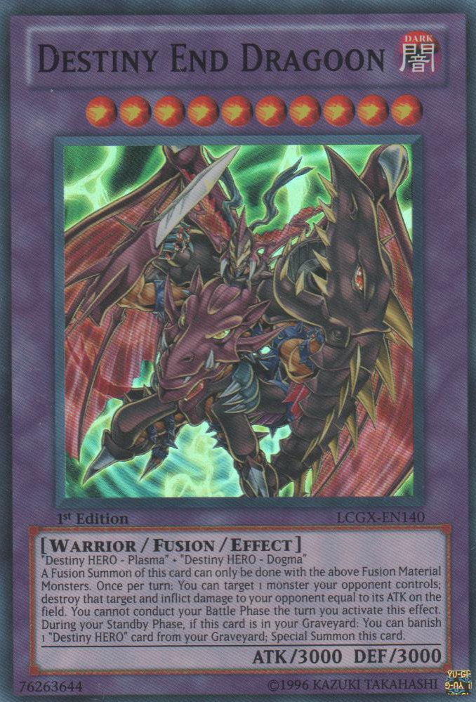 Destiny End Dragoon [LCGX-EN140] Super Rare | Odin's Place