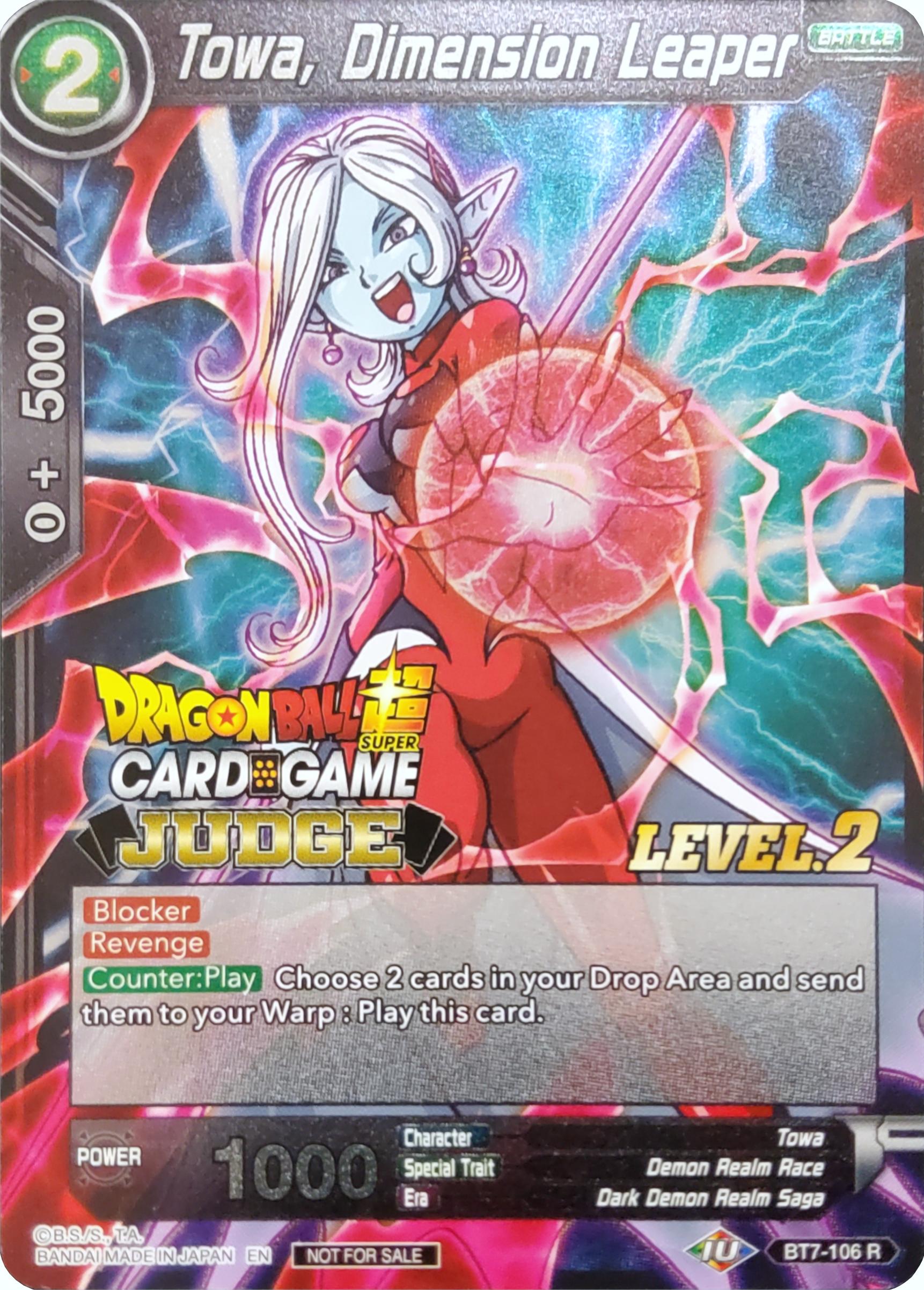 Towa, Dimension Leaper (Level 2) (BT7-106) [Judge Promotion Cards] | Odin's Place