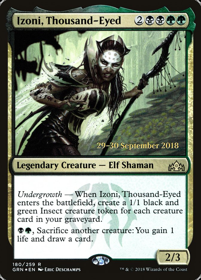 Izoni, Thousand-Eyed (180) [Guilds of Ravnica Prerelease Promos] | Odin's Place