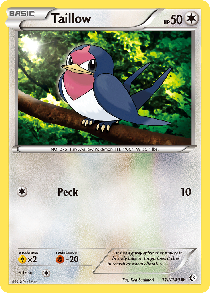 Taillow (112/149) [Black & White: Boundaries Crossed] | Odin's Place