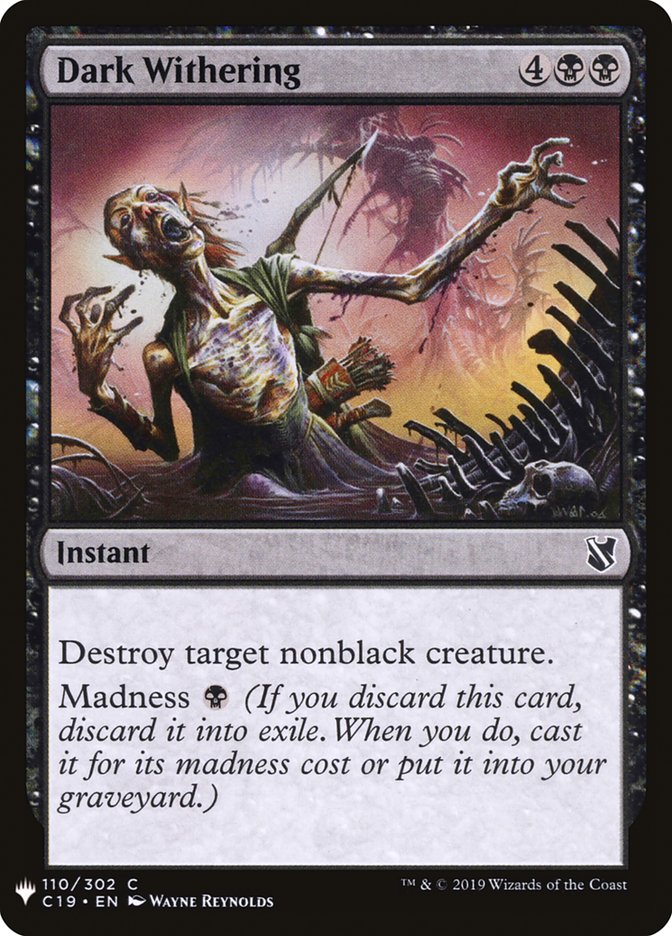 Dark Withering [Mystery Booster] | Odin's Place