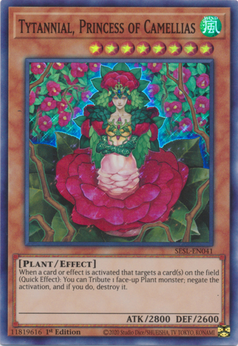 Tytannial, Princess of Camellias [SESL-EN041] Super Rare | Odin's Place