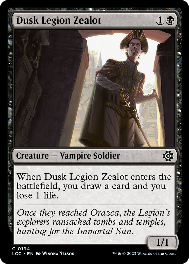 Dusk Legion Zealot [The Lost Caverns of Ixalan Commander] | Odin's Place