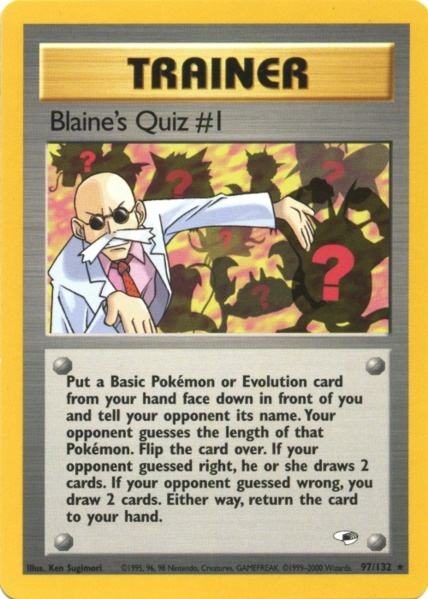 Blaine's Quiz #1 (97/132) [Gym Heroes Unlimited] | Odin's Place