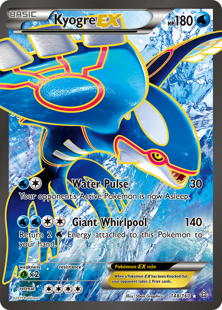 Kyogre EX (148/160) [XY: Primal Clash] | Odin's Place