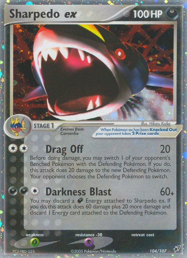 Sharpedo ex (104/107) [EX: Deoxys] | Odin's Place