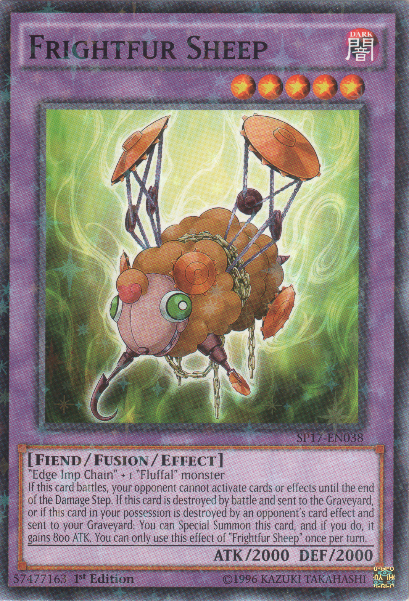Frightfur Sheep [SP17-EN038] Starfoil Rare | Odin's Place