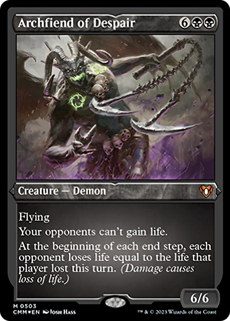 Archfiend of Despair (Foil Etched) [Commander Masters] | Odin's Place