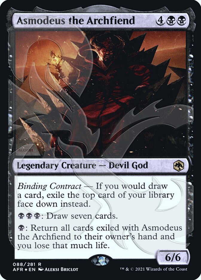 Asmodeus the Archfiend (Ampersand Promo) [Dungeons & Dragons: Adventures in the Forgotten Realms Promos] | Odin's Place