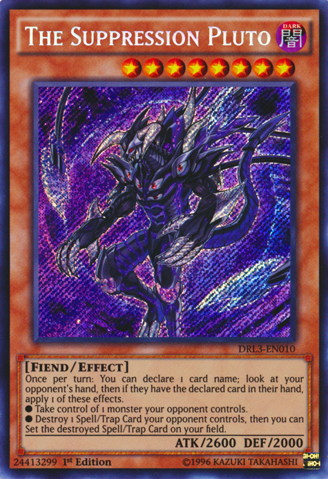 The Suppression Pluto [DRL3-EN010] Secret Rare | Odin's Place