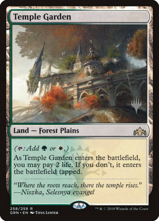 Temple Garden (Promo Pack) [Guilds of Ravnica Promos] | Odin's Place