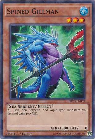 Spined Gillman [BP03-EN059] Shatterfoil Rare | Odin's Place