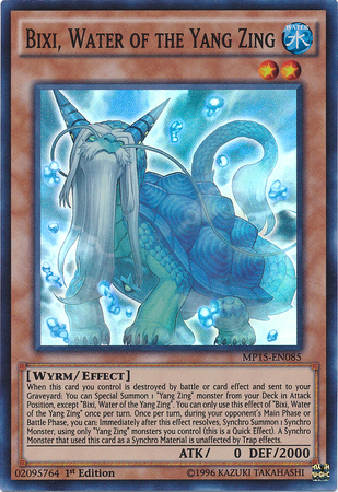 Bixi, Water of the Yang Zing [MP15-EN085] Super Rare | Odin's Place