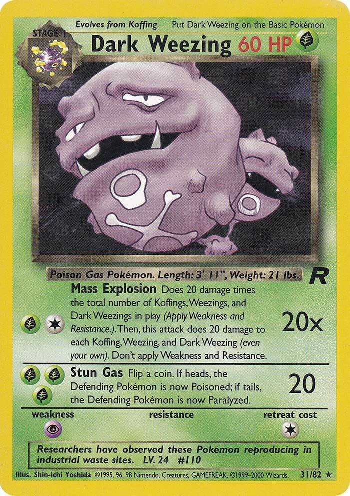 Dark Weezing (31/82) [Team Rocket Unlimited] | Odin's Place