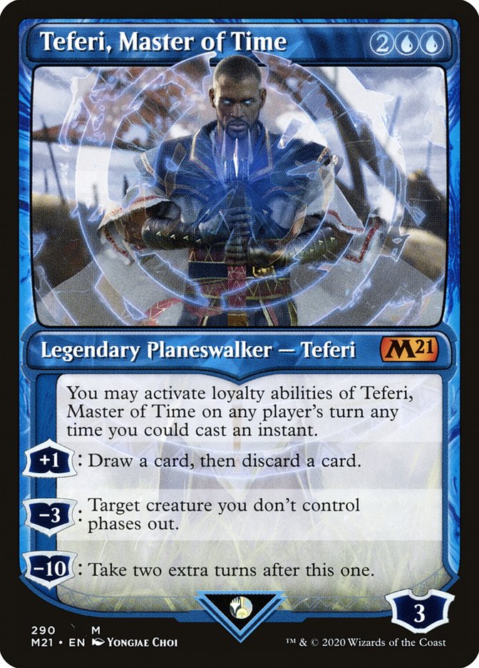 Teferi, Master of Time (Showcase) (290) [Core Set 2021] | Odin's Place