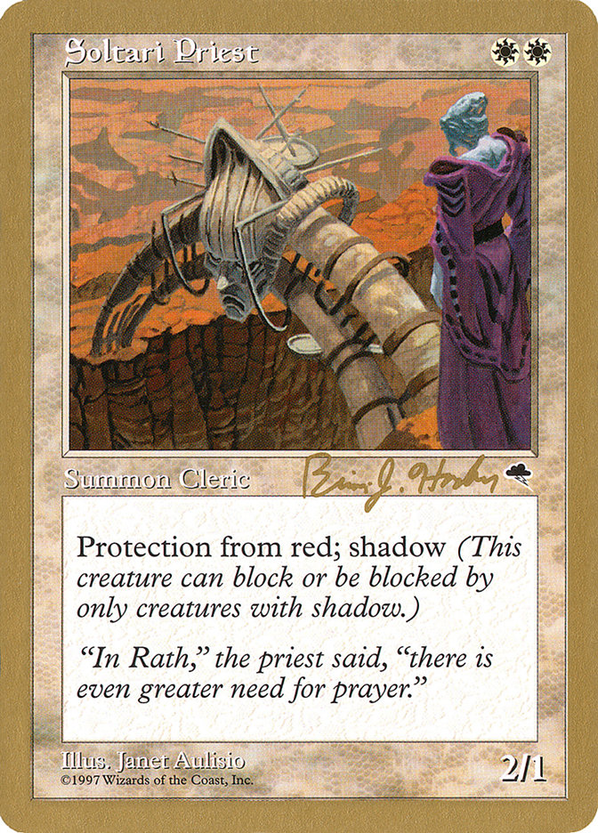 Soltari Priest (Brian Hacker) [World Championship Decks 1998] | Odin's Place