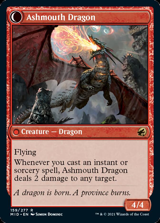 Smoldering Egg // Ashmouth Dragon [Innistrad: Midnight Hunt] | Odin's Place