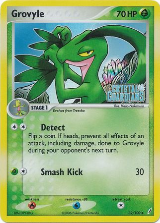 Grovyle (32/100) (Stamped) [EX: Crystal Guardians] | Odin's Place