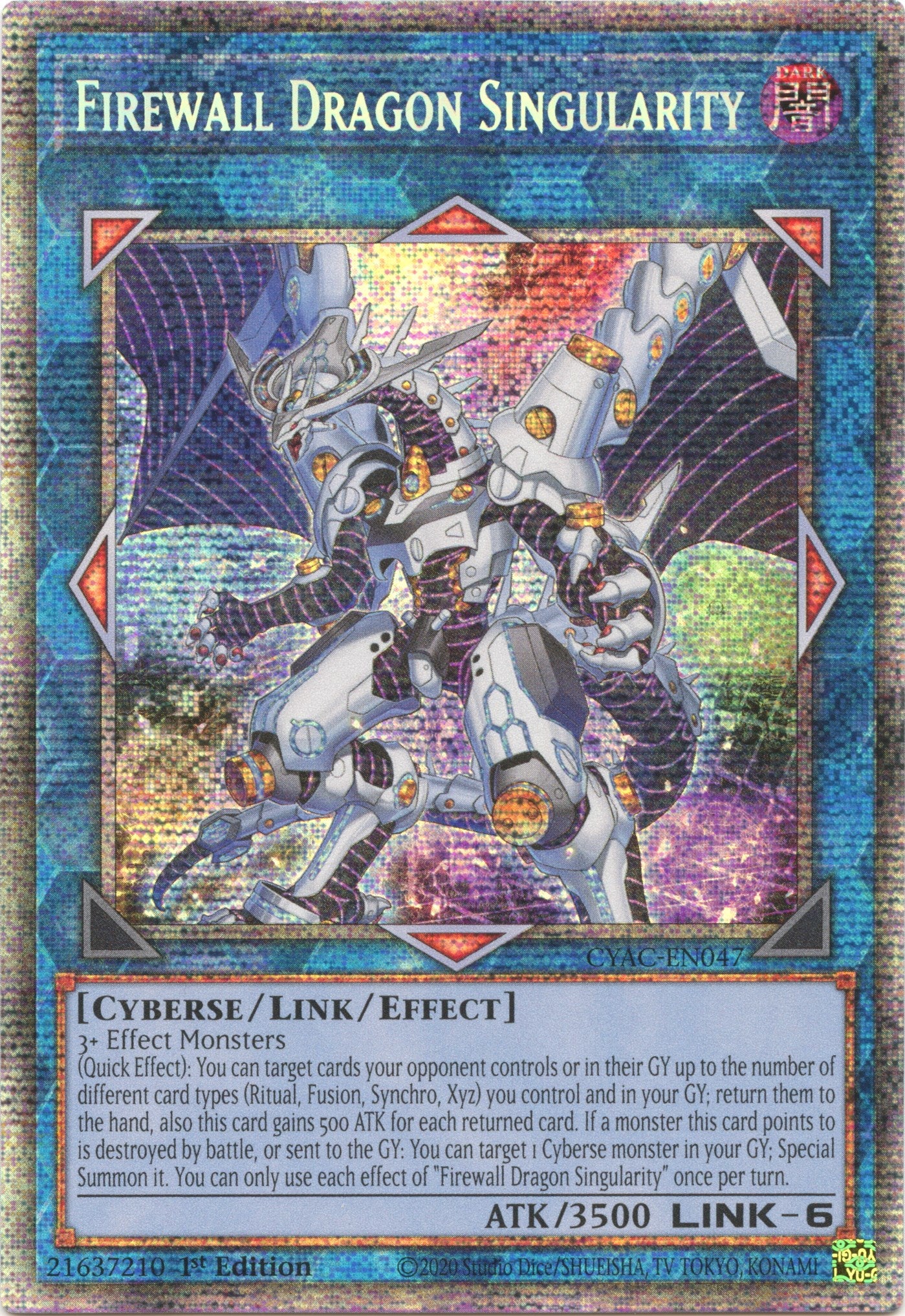 Firewall Dragon Singularity [CYAC-EN047] Starlight Rare | Odin's Place