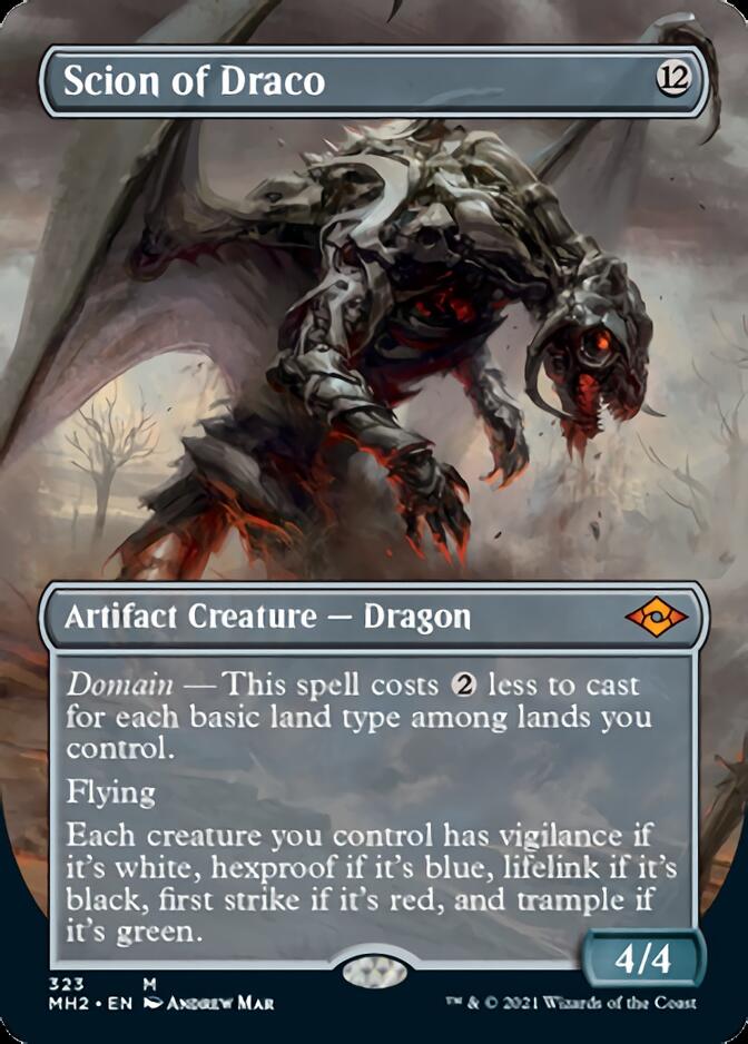Scion of Draco (Borderless Alternate Art) [Modern Horizons 2] | Odin's Place
