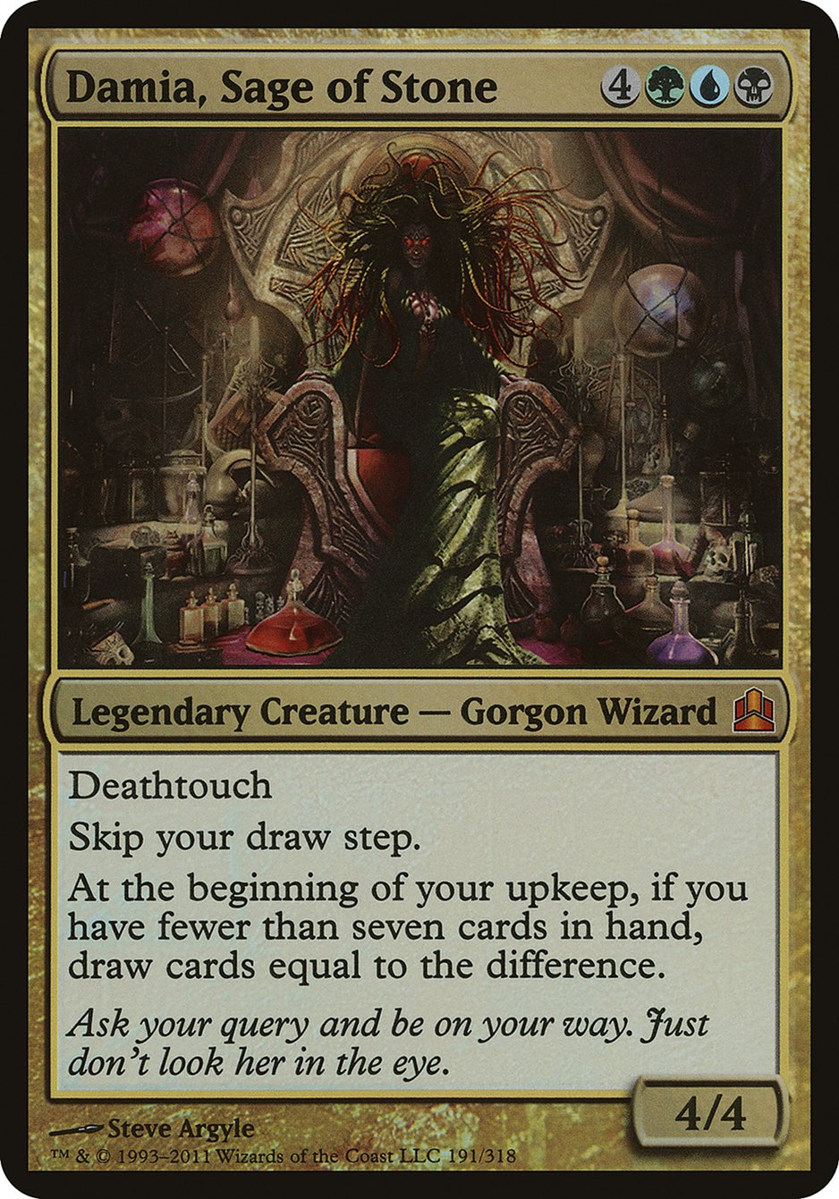 Damia, Sage of Stone (191) (Oversized) [Commander 2011 Oversized] | Odin's Place