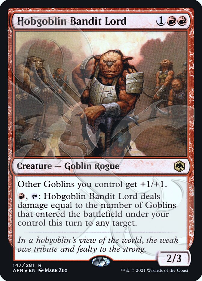 Hobgoblin Bandit Lord (Ampersand Promo) [Dungeons & Dragons: Adventures in the Forgotten Realms Promos] | Odin's Place