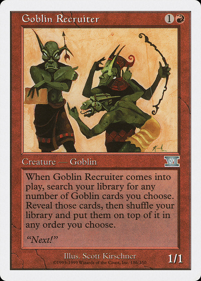 Goblin Recruiter (186) [Classic Sixth Edition] | Odin's Place