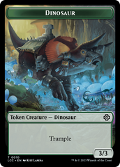Elephant // Dinosaur (0010) Double-Sided Token [The Lost Caverns of Ixalan Commander Tokens] | Odin's Place