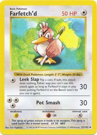 Farfetch'd (27/102) [Base Set Shadowless Unlimited] | Odin's Place