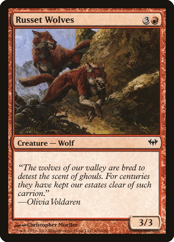 Russet Wolves (102) [Dark Ascension] | Odin's Place