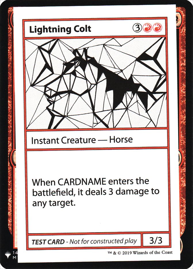 Lightning Colt [Mystery Booster Playtest Cards] | Odin's Place