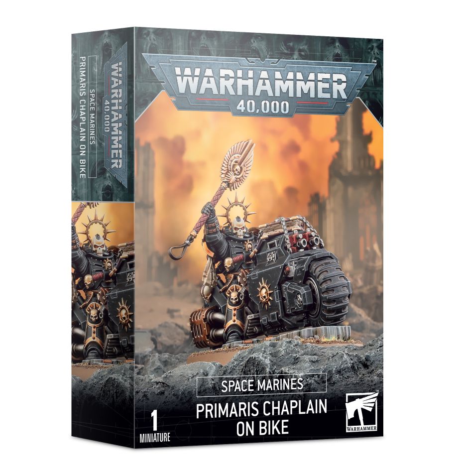 Warhammer 40K: Space Marines Primaris Chaplain on Bike | Odin's Place