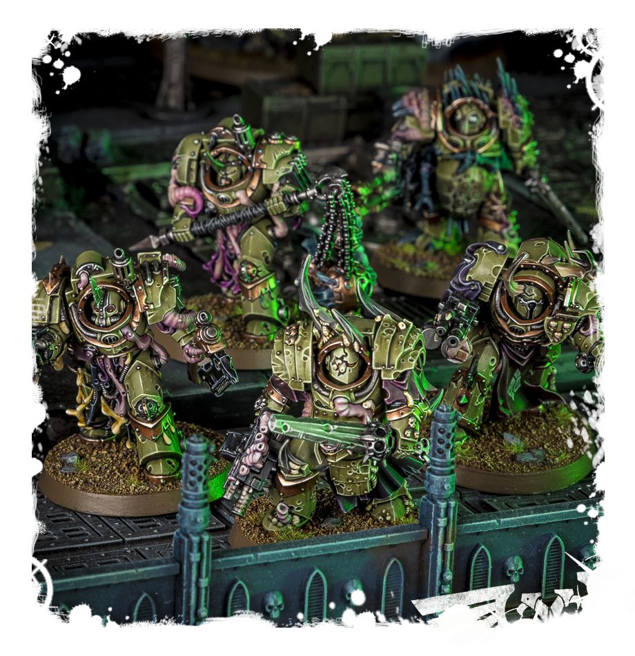 Warhammer 40K:  Death Guard Blightlord Terminators | Odin's Place