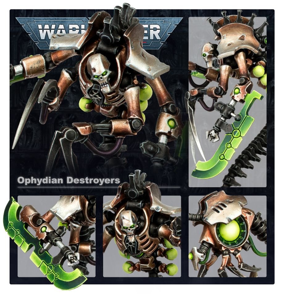 Warhammer 40K: Necrons Ophydian Destroyers | Odin's Place